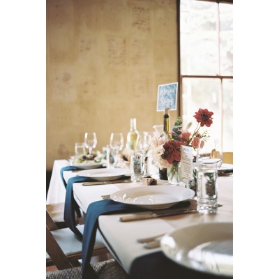 DARK BLUE LINEN NAPKINS (Set Of 4) DARK BLUE LINEN NAPKINS (Set Of 4)